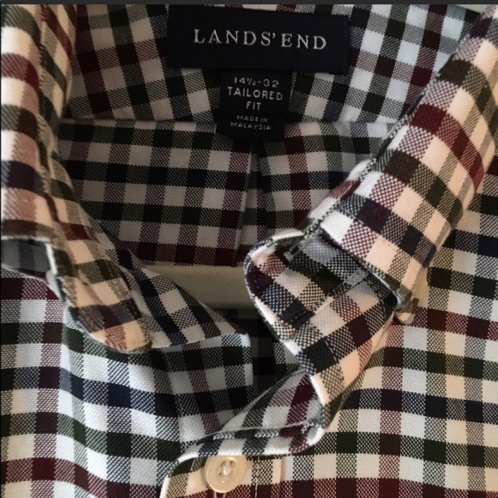 LAND'S END Long Sleeve Button-Down